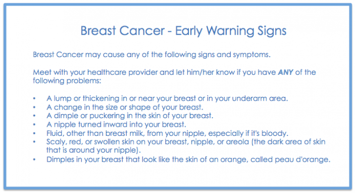 Breast Cancer Warning Signs Pictures Wallpapers